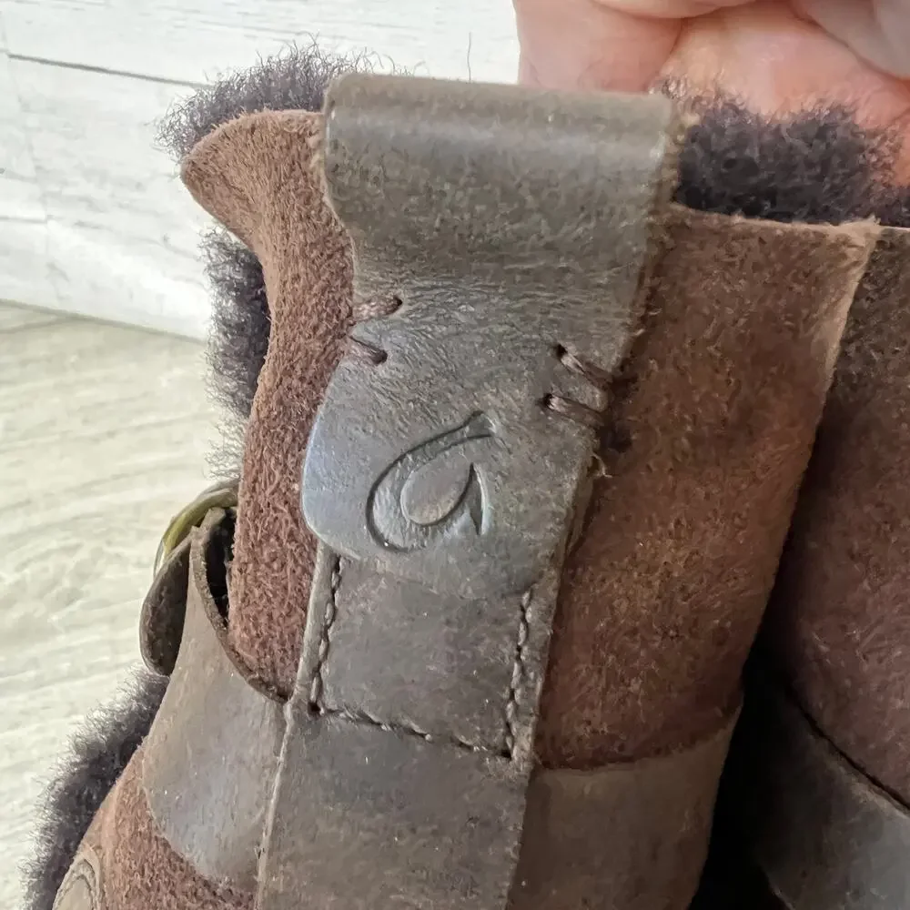 Olukai Boots Womens Size W 9.5 Brown Pehuea Hulu Leather Australia Fall Wear